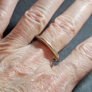 Fossil silver tone ring size 8